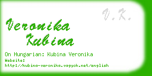 veronika kubina business card